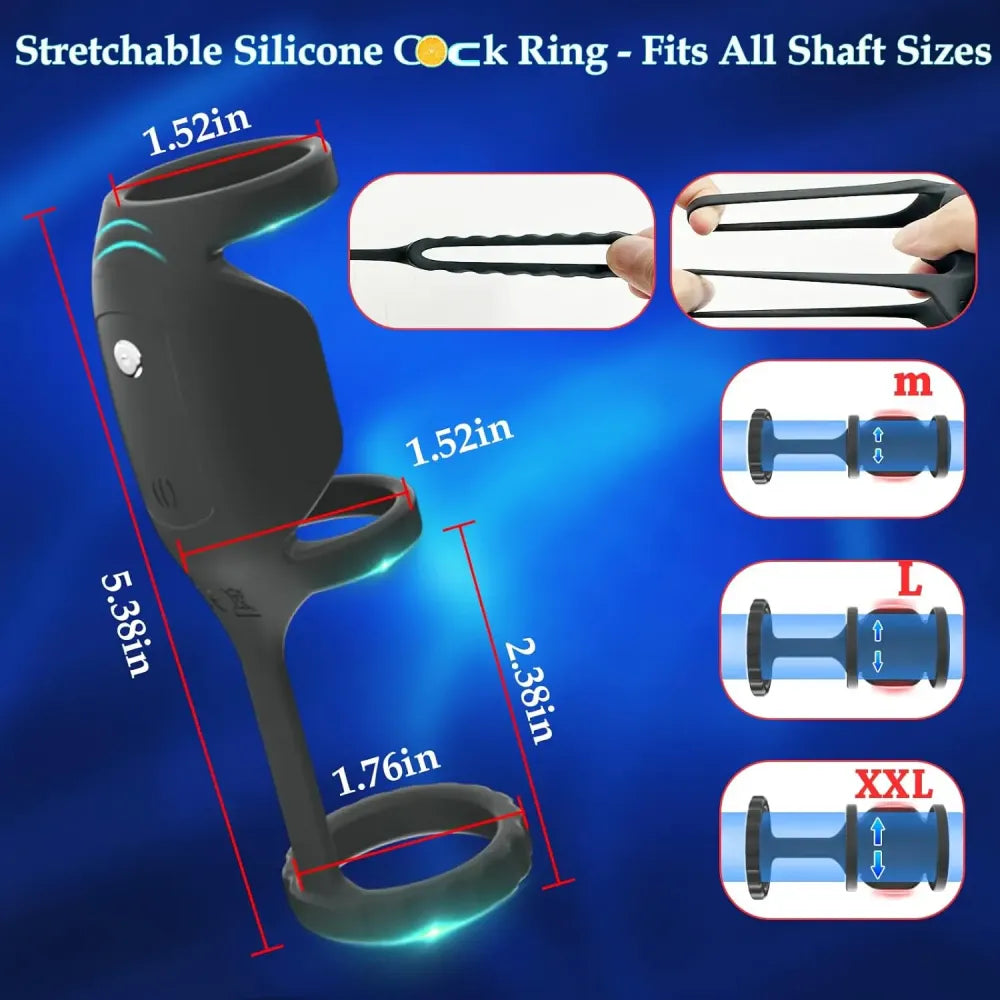 Vibrating Penis Ring For Men Enhance Sex