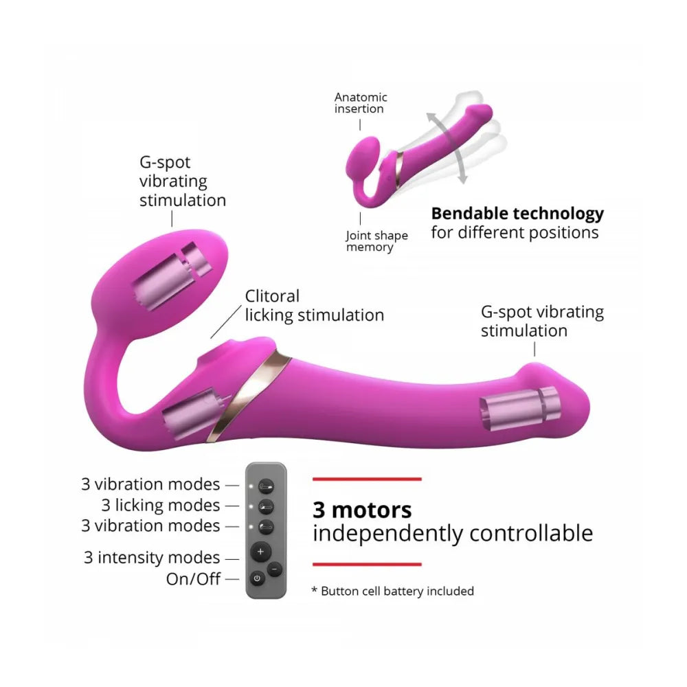 Vibrator By Strap-On-Me 6017449 Pink L