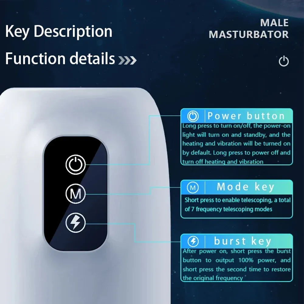 Waterproof Male Masturbation Toy Automatic Vibration