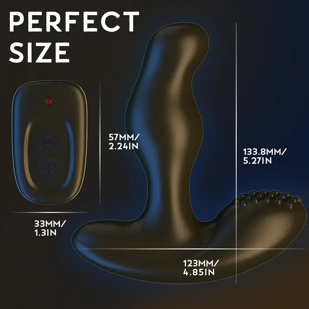 Wireless Prostate Vibrator For Men Remote Control Anal Plug