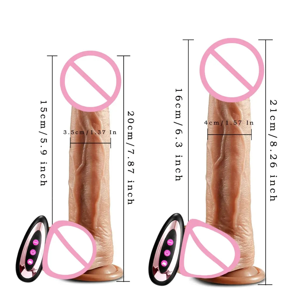Wireless Remote Dildo - Thrusting & Vibrating